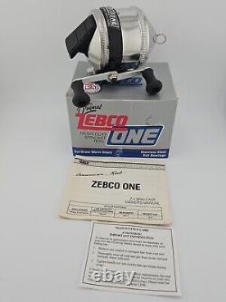 Zebco One Heavy-Duty Spincast Reel with Box and Manual Vintage Collectible NOS