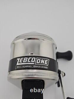 Zebco One Heavy-Duty Spincast Reel with Box and Manual Vintage Collectible NOS