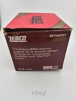 Zebco Pro Staff 888 Spincast Reel Vintage New Old Stock (NOS)