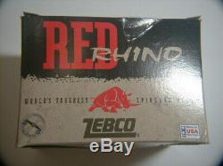 Zebco Red Rhino, Feb 2, 2001 last reel built USA, New in box withCOA. How Rare do