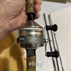 Zebco Reel and Centennial Rod Combo In Bag Amazing Condition