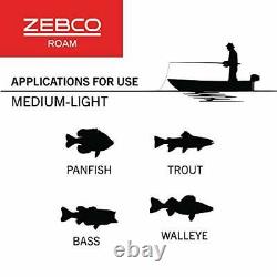 Zebco Roam Spincast Reel & Telescopic Fishing Rod Combo, Extend 18.5-In to 6-Ft