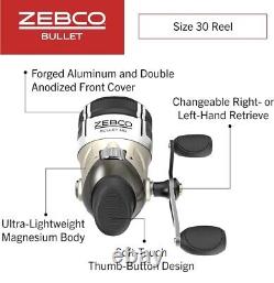 Zebco ZB30MG Bullet MG Spincast Fishing Reel, Size 30 Reel