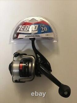 Zebco ZSE20 Spinning Fishing Reel And Fishing Bundle With Lures Weights, Line NEW