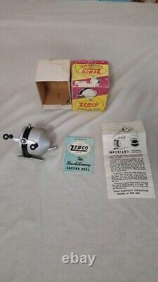 Zero Hour Bomb Co. Zebco Casting Reel 1951 Tulsa Oklahoma W Box Manual