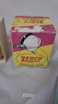 Zero Hour Bomb Co. Zebco Casting Reel 1951 Tulsa Oklahoma W Box Manual