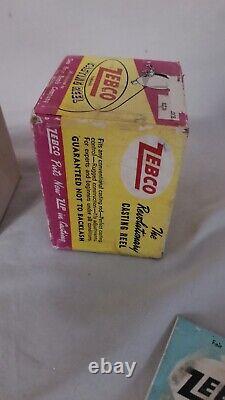 Zero Hour Bomb Co. Zebco Casting Reel 1951 Tulsa Oklahoma W Box Manual