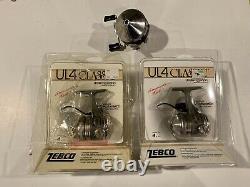 (2) 1986 Vintage Zebco Ul4 Classic Fishing Reel USA Nos En Paquet 33