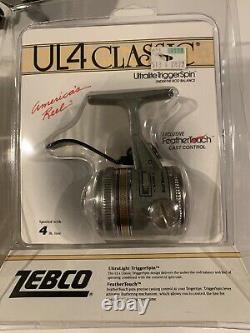 (2) 1986 Vintage Zebco Ul4 Classic Fishing Reel USA Nos En Paquet 33