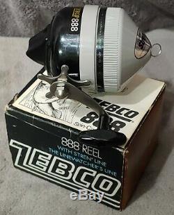 7 Vintage 1974-1984 Zebco 888 Spin Cast Reel Fishing Collection USA