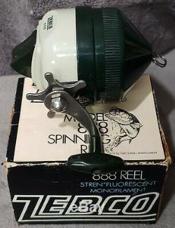 7 Vintage 1974-1984 Zebco 888 Spin Cast Reel Fishing Collection USA