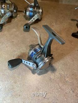Authentic Zebco Triggerspin Micro Fishing Reels Extra Poignée Lot 6 Tout Travaillant