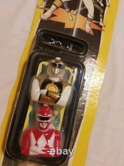 Canne à pêche Vintage Power Rangers Zebco 1995 White Ranger (Jason David Frank)