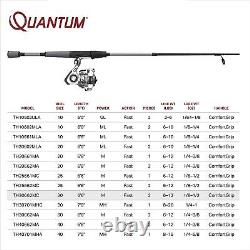 Combinaison de moulinet à tambour fixe Quantum Throttle et de canne à pêche