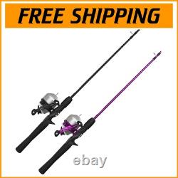 Combo de canne à pêche polyvalent 33 avec moulinet spincast et fonction anti-retour Quickset