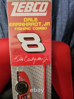 Dale Earnhardt JR. COMBINAISON DE PÊCHE ZEBCO - Canne à pêche et moulinet avec boîte à pêche ! NASCAR NOUVEAU