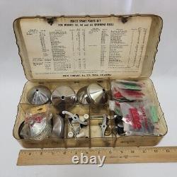 Kit complet de pièces de rechange pour réparation de moulinet de pêche Zebco vintage