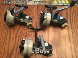 Lot De 3 Abu Zebco Cardinal 4 Vintage Reels