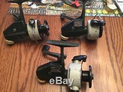 Lot De 3 Abu Zebco Cardinal 4 Vintage Reels