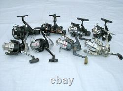 Lot Spinning Reels Shimano Rapala Mitchell Silstar Zebco Spider Wire Fishing Lot