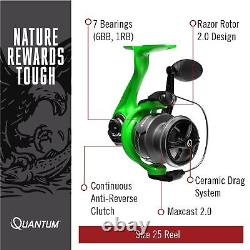 Moulinet de pêche Quantum Accurist Spinning, Récupération interchangeable droite ou gauche