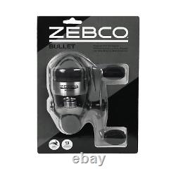 Moulinet de pêche Zebco Bullet Spincast avec 8+1 roulements à billes et une action ultra lisse et durable