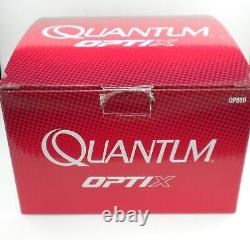 Moulinet spinning Zebco Quantum OP80D Optix 4 roulements à billes taille 80 245yd 25lb ligne