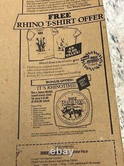 Notre ensemble canne et moulinet Zebco Rhino Tough 33 Vintage NOS, ZR33, neuf sous blister de 1990.