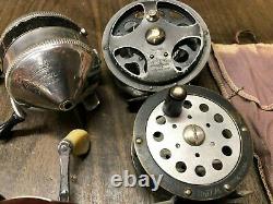 Original Lot Vintage Pflueger Wondercast Zebco Free Spool Vieille Collection De Bobines