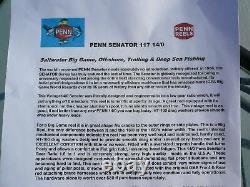 Penn Sénateur Énorme 117 14/0 Big Game Deep Sea, Service Pro, Peine Utilisé, Lire Le Texte