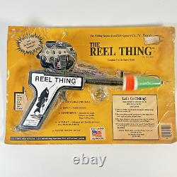 Rare Vintage La Canne à pêche The Reel Thing avec moulinet Zebco 101