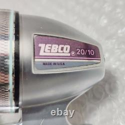 Rare Zebco Zebko Spin Cast Rouleaux Trilenext 20/10 Fabriqué En USA
