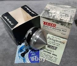 Vintage 1965-1968 Zebco 11 & Zebco 22 Nouveau In Box Made In USA Matching Set