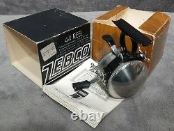 Vintage 1975 New N Box Zebco 44 Spin-cast Reel Original Box & Manual Made In USA