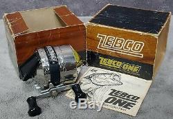 Vintage 1975 Nouveau Dans La Boîte Zebco One Heavy Duty Spincast Reel Très Rare Made In USA