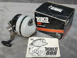 Vintage 1980 Tout Nouveau Dans Original Box Zebco 888 Spin-cast Reel Made In USA