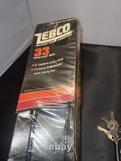 Vintage 1988 Zebco 33 Rod Reel Combo Limited Scellé Nip