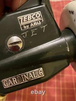 Vintage Abu Cardinal 4x Spinning Reel Difficile À Trouver + Un Cardinal Zebco 6