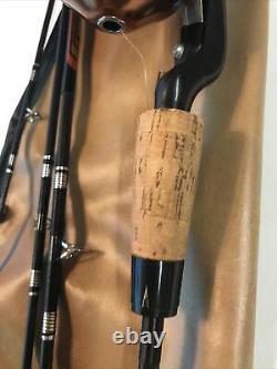 Vintage & Mint Zebco 600 Reel & Centennial Fishing Rod & Bag Attn Collectionneurs