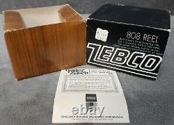 Vintage New In Box Badge Emblem Hot Stamp Zebco 808 Spin-cast Reel Made In USA