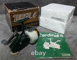 Vintage Zebco Cardinal 4 Inclut Box Manual & Wrench