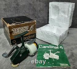 Vintage Zebco Cardinal 4 Inclut Box Manual & Wrench