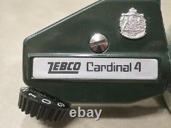 Vintage Zebco Cardinal 4 Suède, Excellent État, 810401