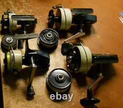 Vintage Zebco Cardinals 3-4-6-7 Clean Nice Extra Spools Également