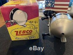 Vintage Zebco Casting Reelzero Heure Bomb Companywith Box