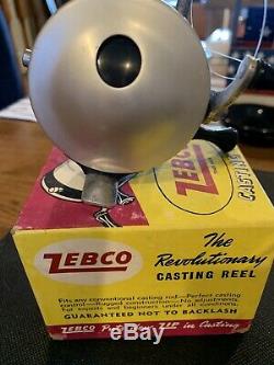 Vintage Zebco Casting Reelzero Heure Bomb Companywith Box