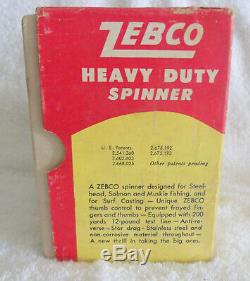 Vintage Zebco Modèle Spinner 55 Boîte D'origine Avec Des Instructions