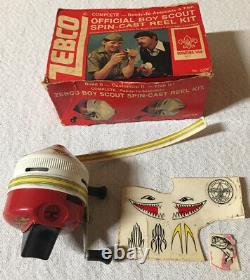 Vintage Zebco Red And White Boy Scouts Of America Fishing Reel USA