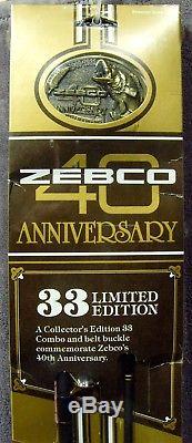 Vintage1989new! Zebco40th Anniversarylimite Limitée33rod & Reel & Combo