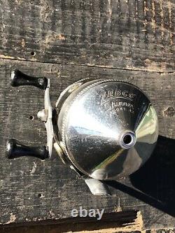 Vtg 1950 Tulsa Zebco 33 Spinner Reel Fishing Made In USA État Incroyable